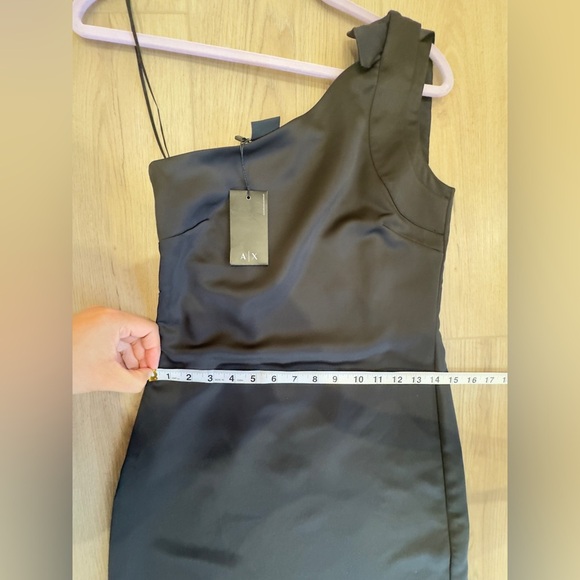 Armani Exchange. Elegant Black One-Shoulder Dress - Picture 7 of 8